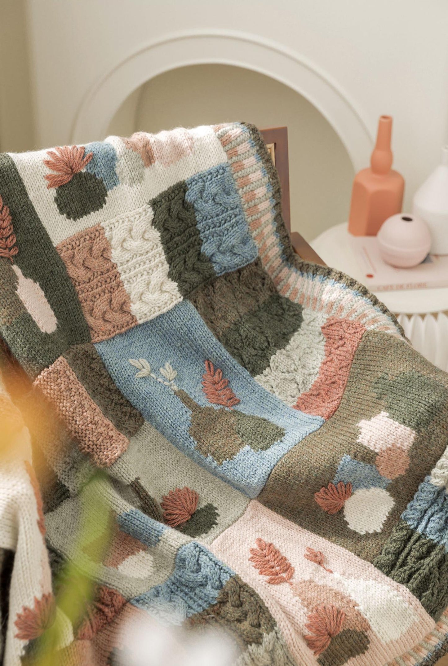 Mog Mosaic Blanket Knit Pattern
