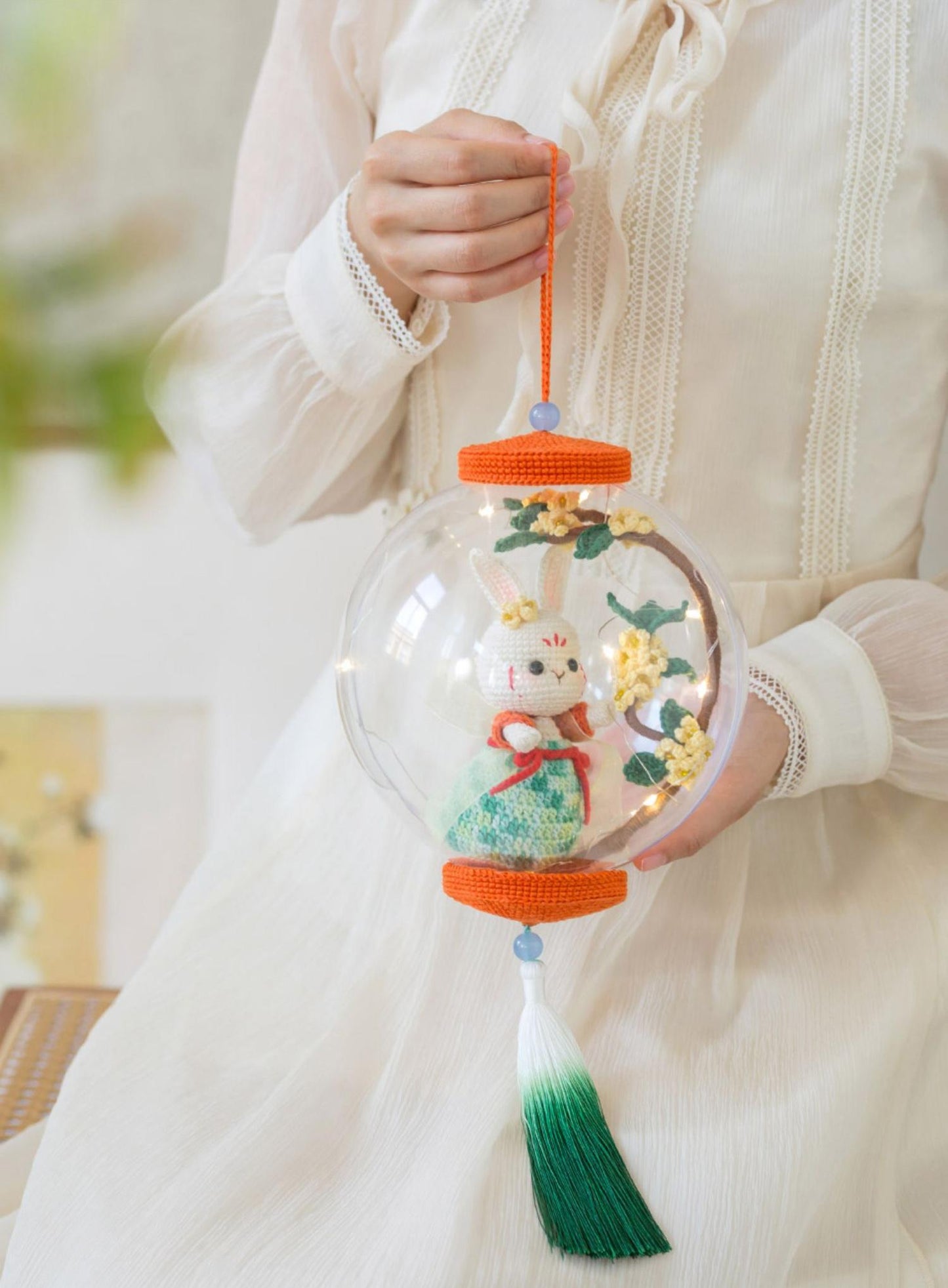Jade Rabbit Lantern Crochet Pattern