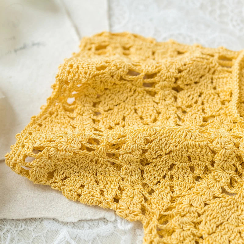Fallen Leaves Top Crochet Yarn Kit