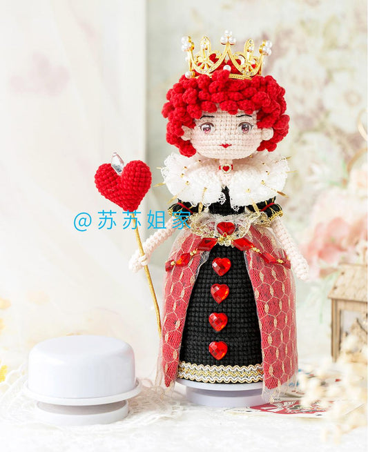 Red and White Queen Crochet Pattern