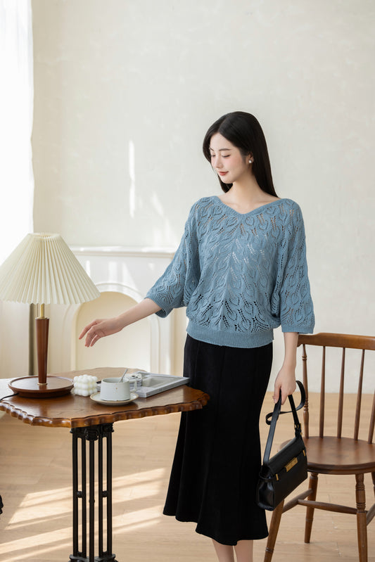 Feather Lace Top Knit Pattern