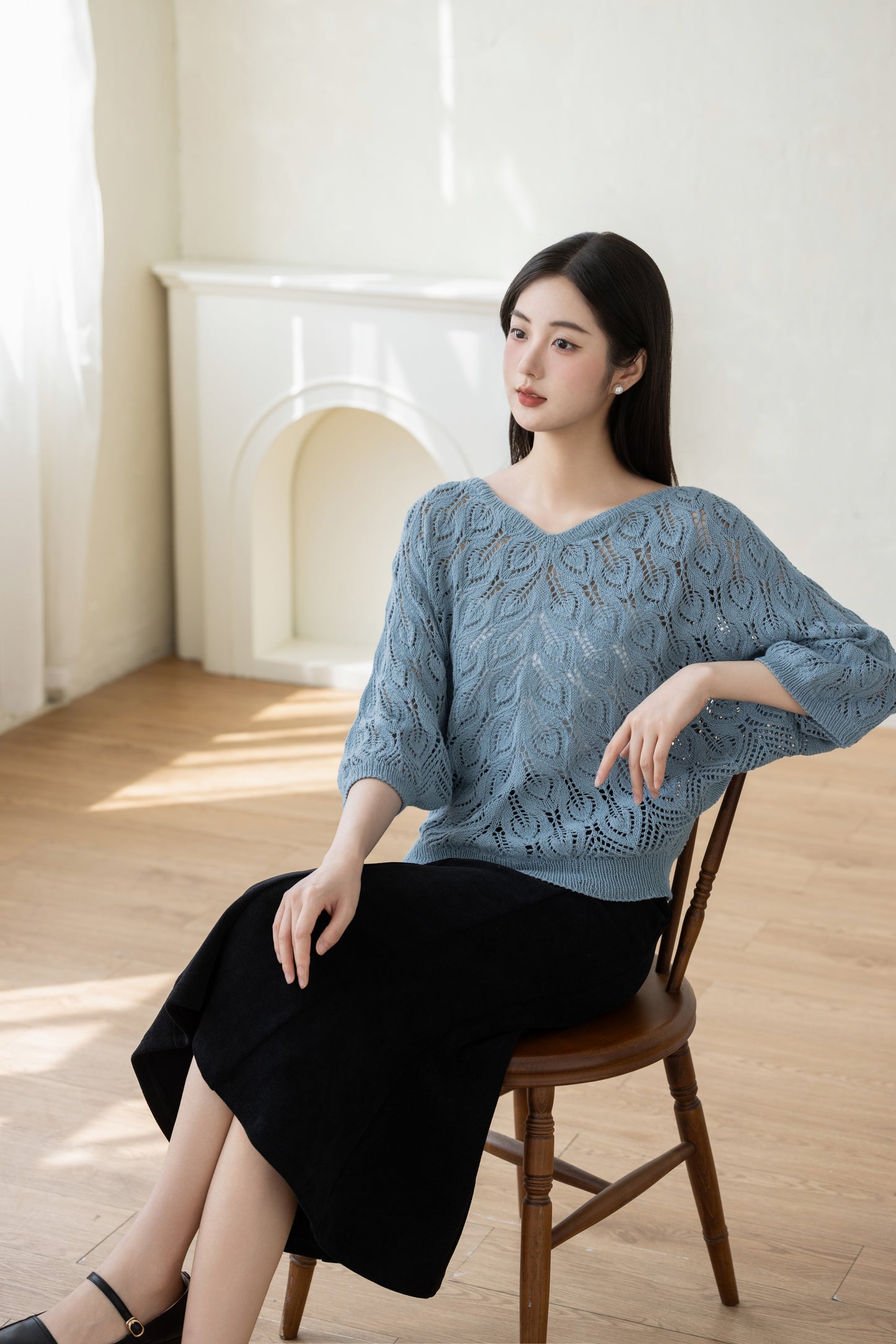 Feather Lace Top Knit Pattern