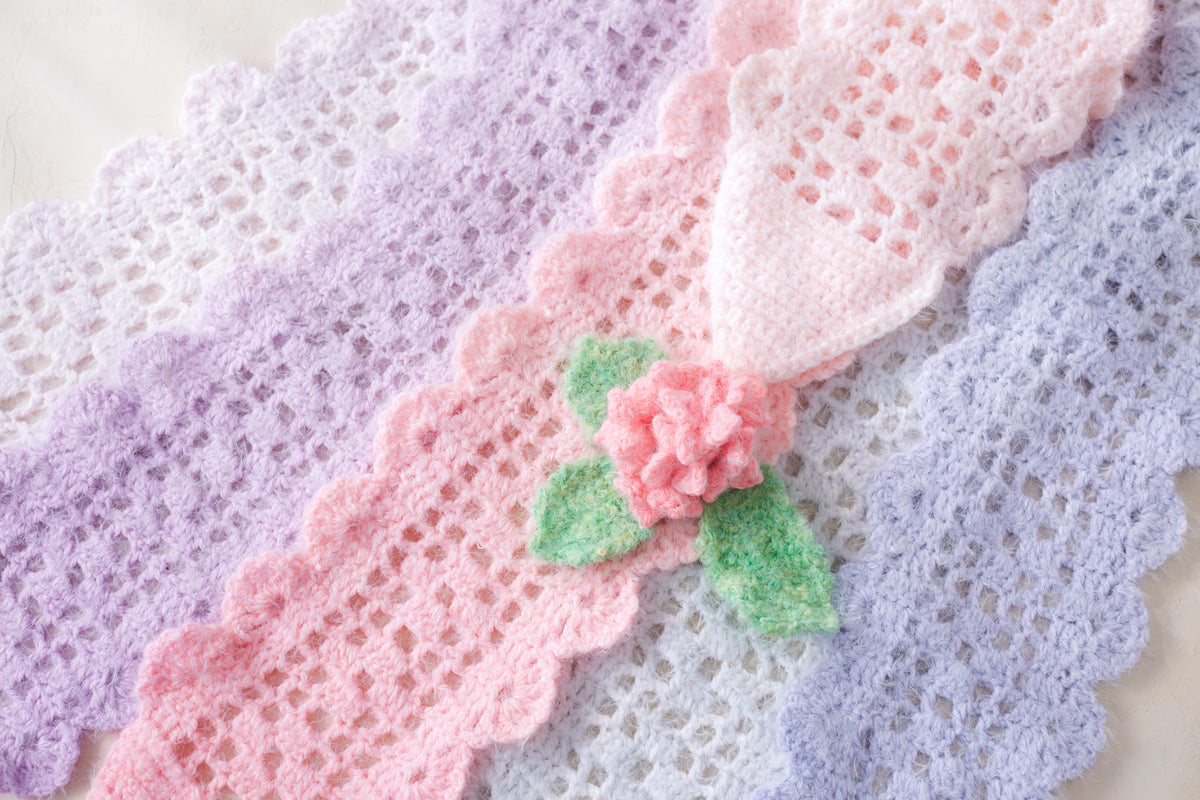 Hydrangea Scarf Crochet Pattern