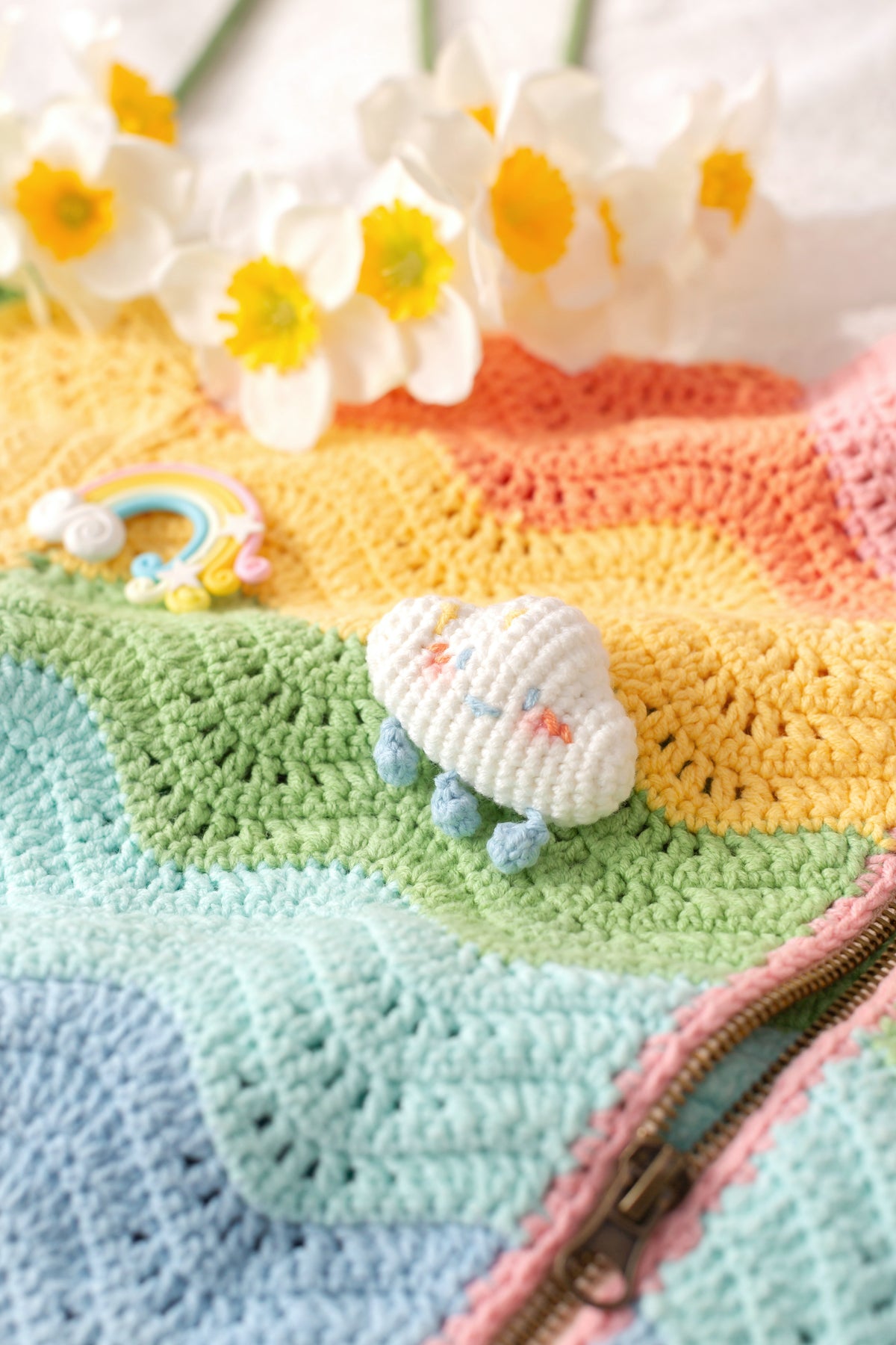 Rainbow Ripple Jacket Crochet Kit