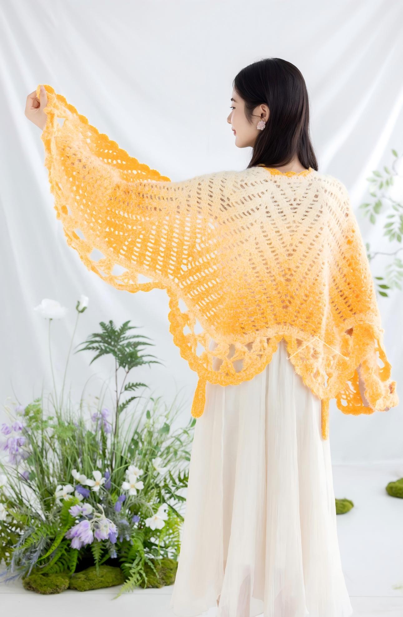 Butterfly Shawl Crochet Pattern