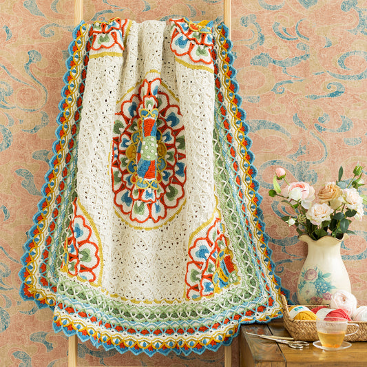 Skywheel Lotus Blanket Crochet Yarn Kit | Dunhuang Series | Susan's Family