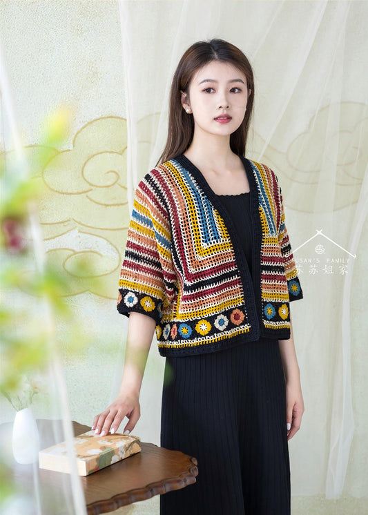 Retro Chic Cardigan Crochet Pattern