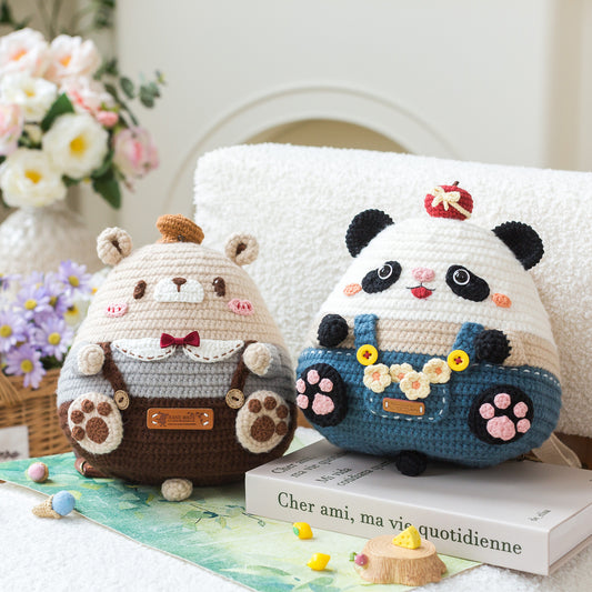 Cute Boy Backpack Crochet Yarn Kit | Susan's Family