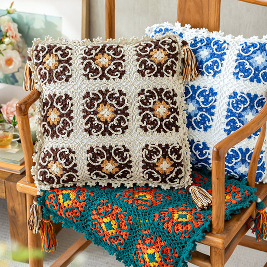 Rolling Into Ruyi Pillow Case Crochet yarn Kit | Susan's Family