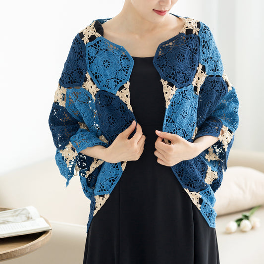 ChuYu Patchwork Shawl Crochet Yarn Kit | Susan's Family