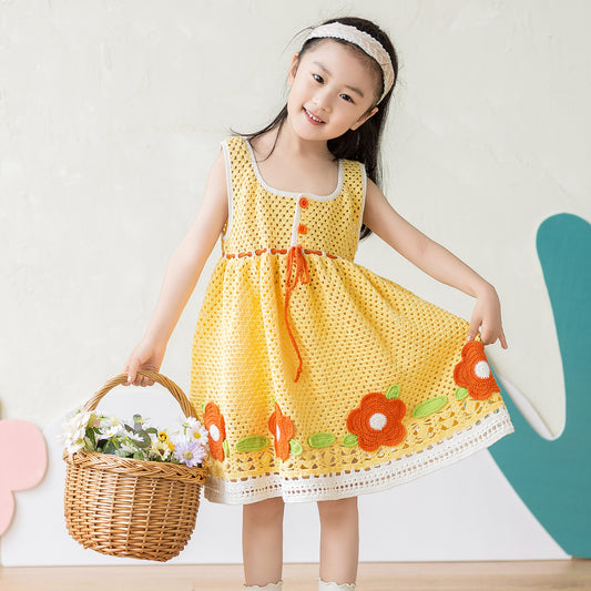 Flowers Blossoming Tank Dress Crochet Yarn Kit | Herbal Chronicle Series | Susan's Family