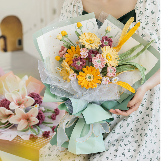 Mucha Bouquet Crochet Yarn Kit | Tribute to Art Series | Susan's Family