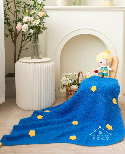 Little Prince Comfort Blanket Crochet Pattern