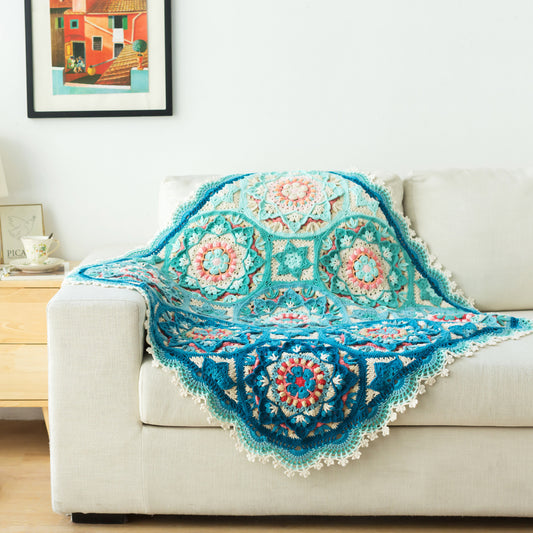 Mucha Patchwork Blanket Crochet Yarn Kit | Tribute to Art Series | Susan's Family