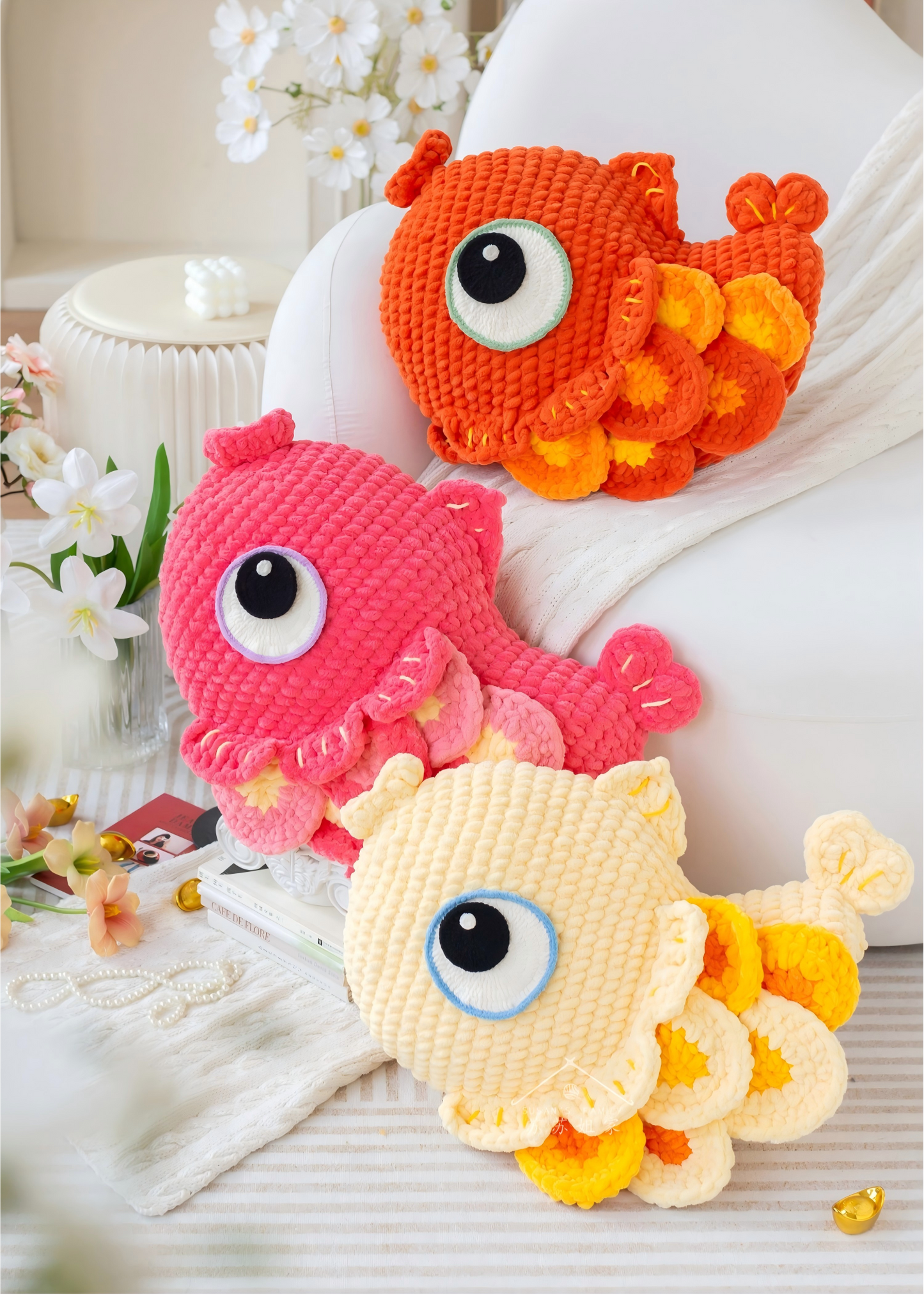 Lucky Fish Pillow Crochet Pattern