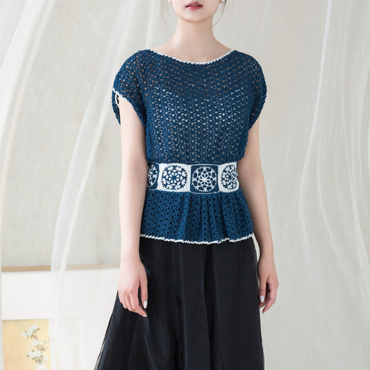 Celadon Lace Top Crochet Yarn Kit | Chinese Aesthetics Series | Susan's Family