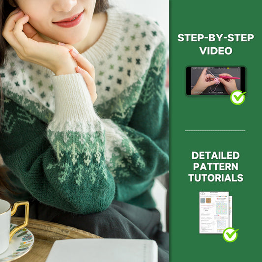 Staring Forest Yoke Sweater Knit Yarn Kit