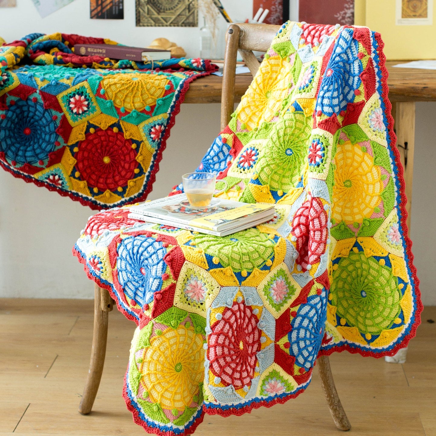 The Blanket of Sunk Panel Crochet Yarn Kit | Susan's Family