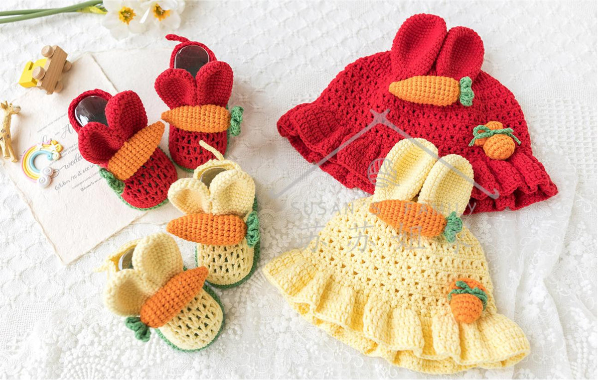 Cutie Kicks & Cap Set Crochet Kit