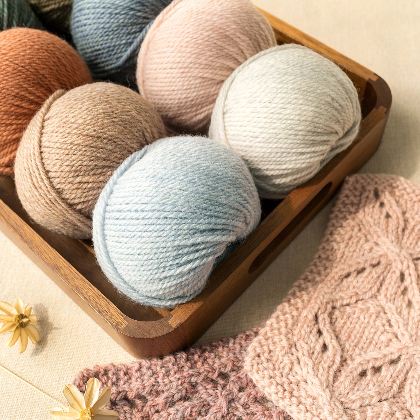 Morandi 8# Wool Yarn 4 Packs 【US Warehouse】