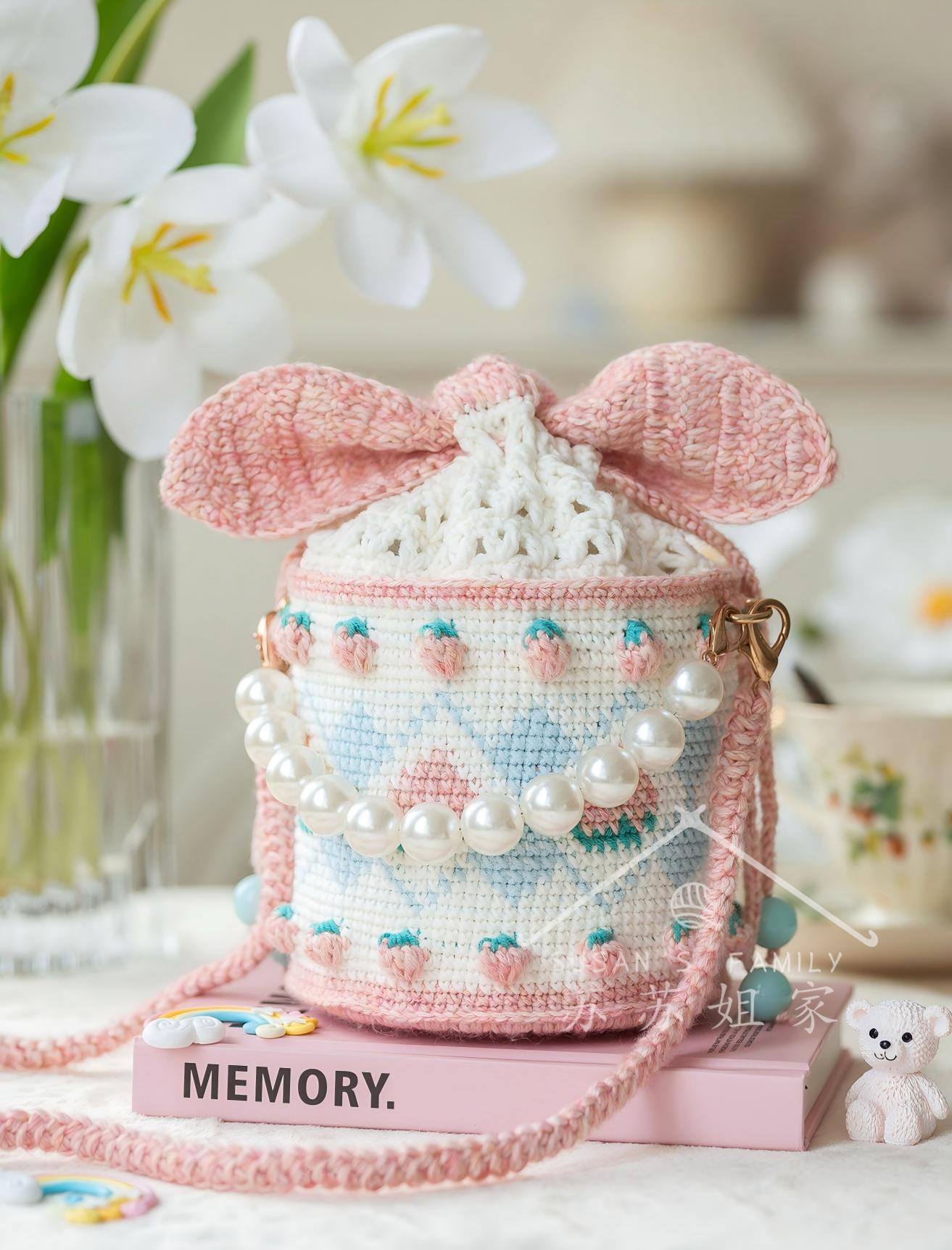 Bunny Ear Bucket Bag Crochet Pattern