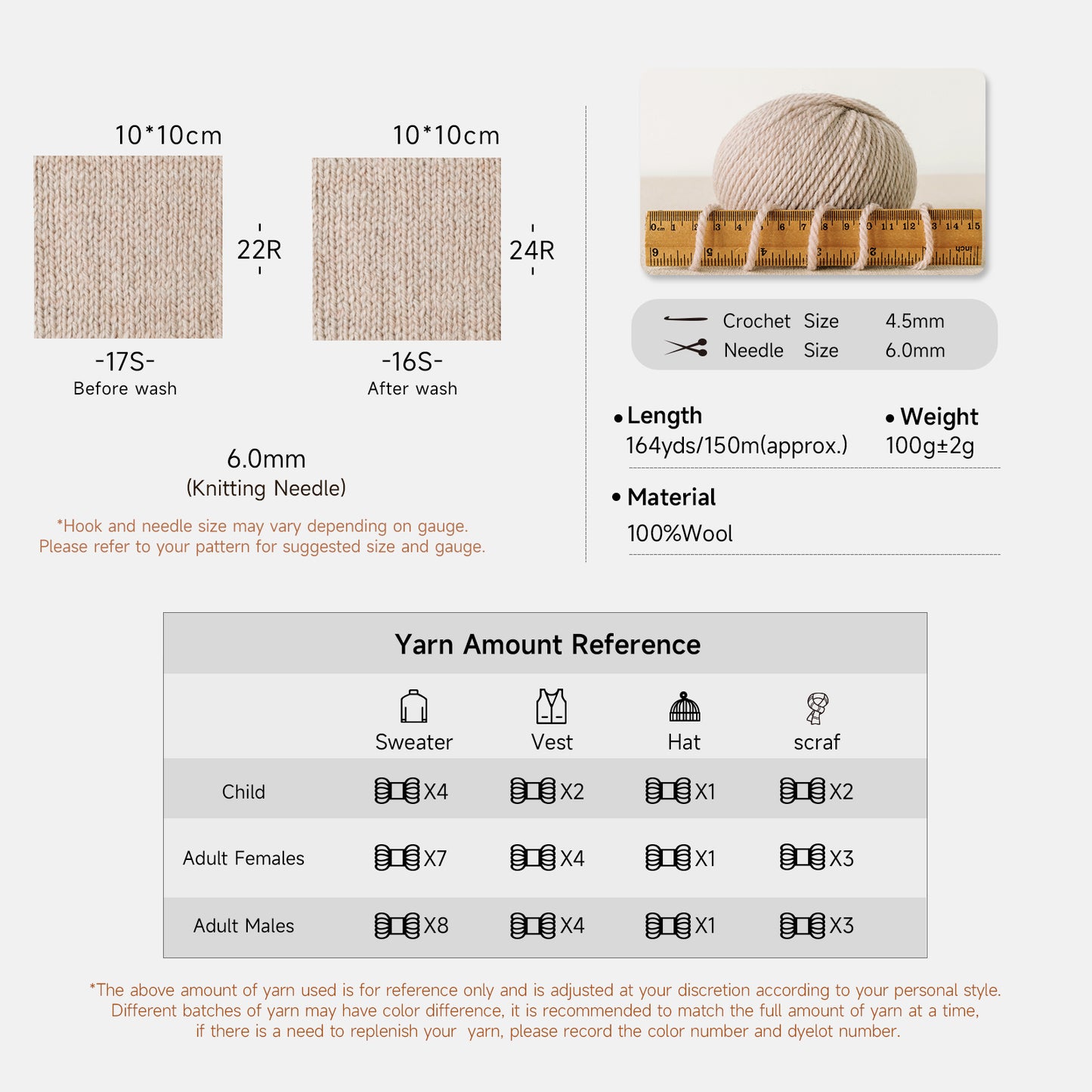 Molandi 8# Variegated Wool Yarn
