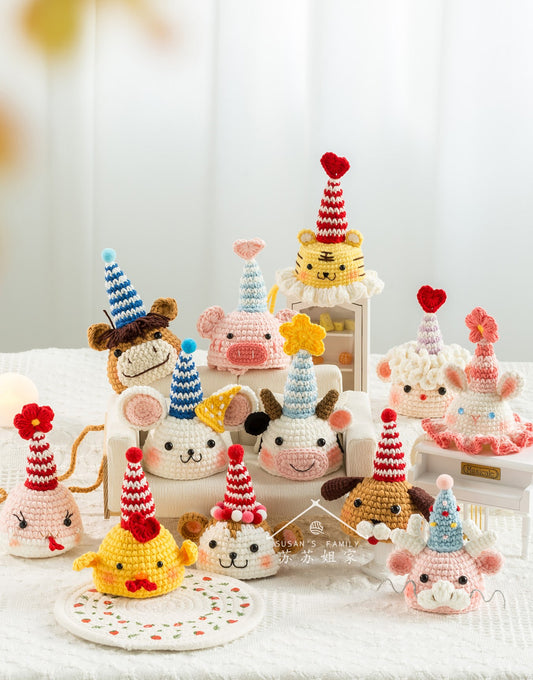 Chinese Zodiac Birthday Hat Crochet Kit