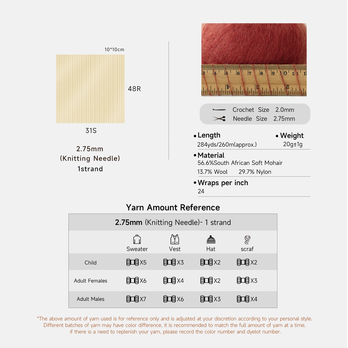 South African Soft Mohair Plus