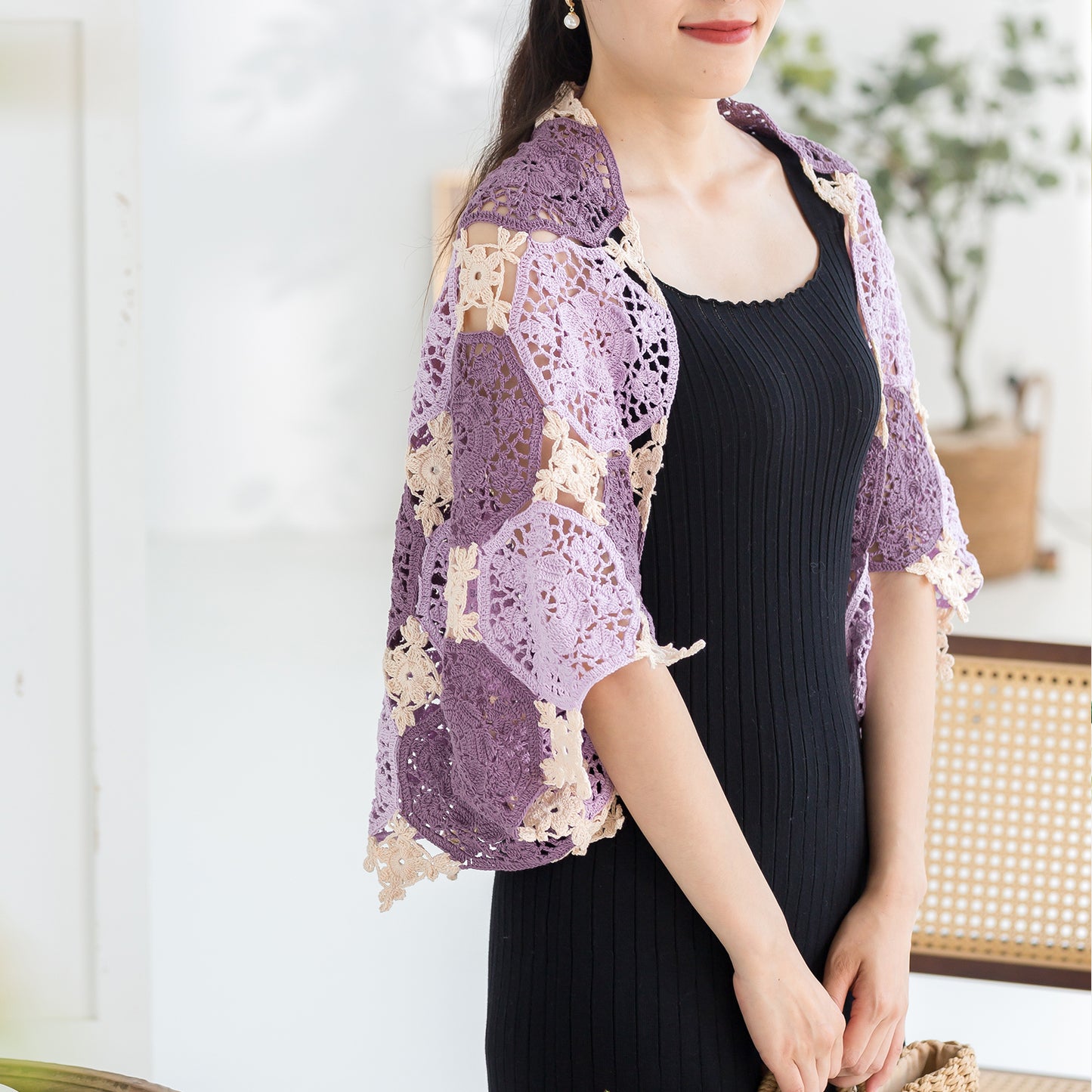 ChuYu Patchwork Shawl Crochet Yarn Kit | Susan's Family