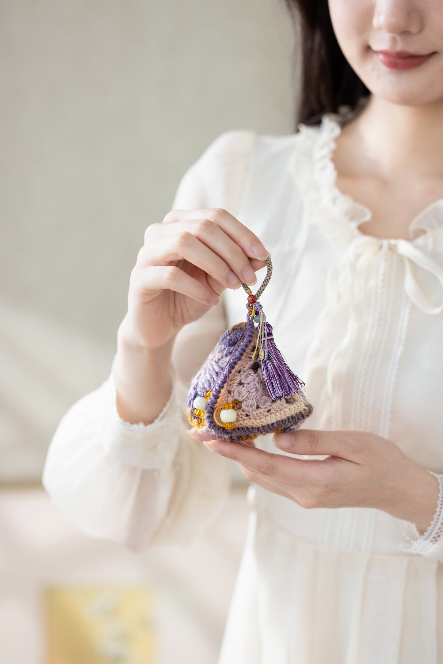 Lucky Zongzi Pouch Crochet Pattern
