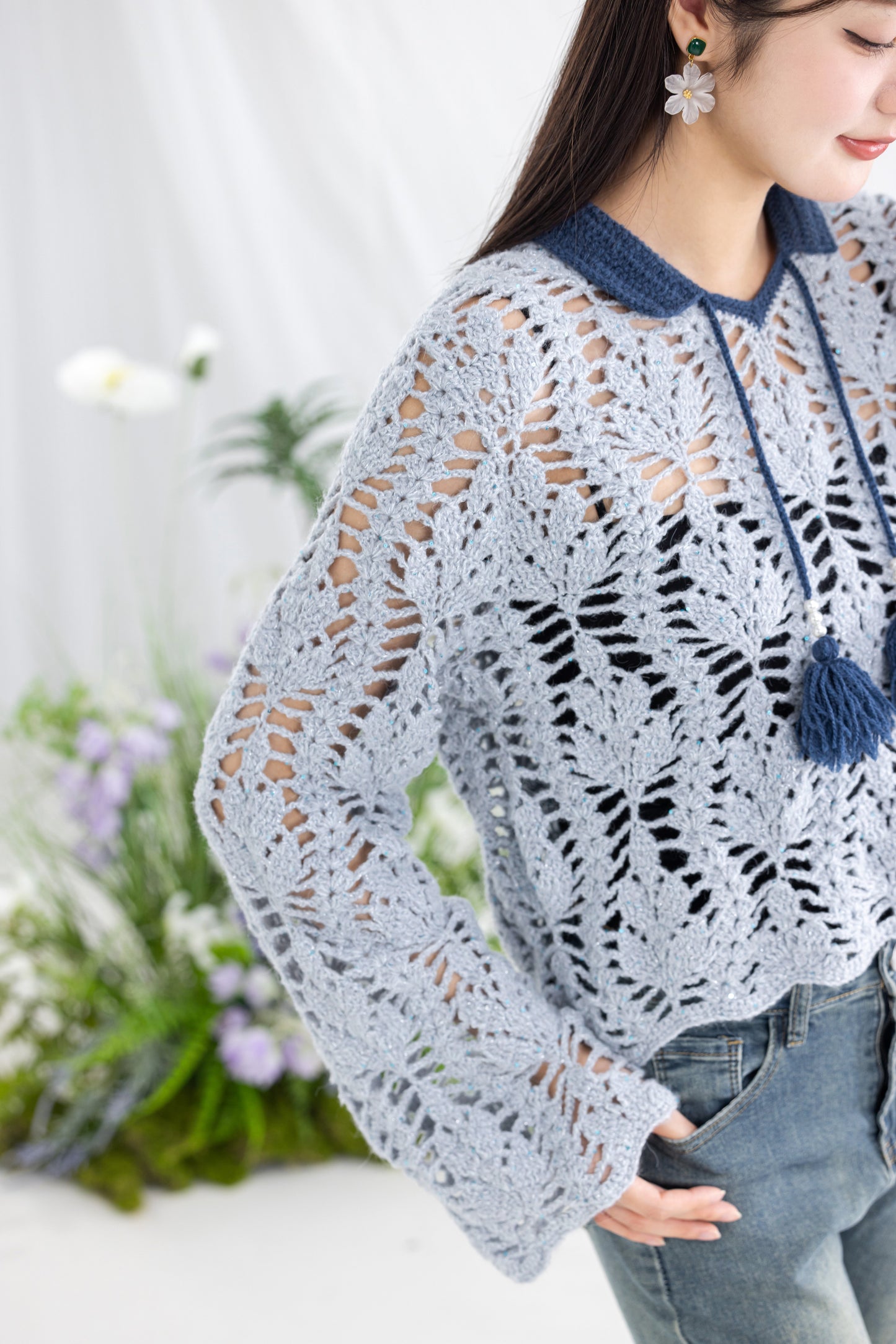 Foliage Blouse Crochet Pattern