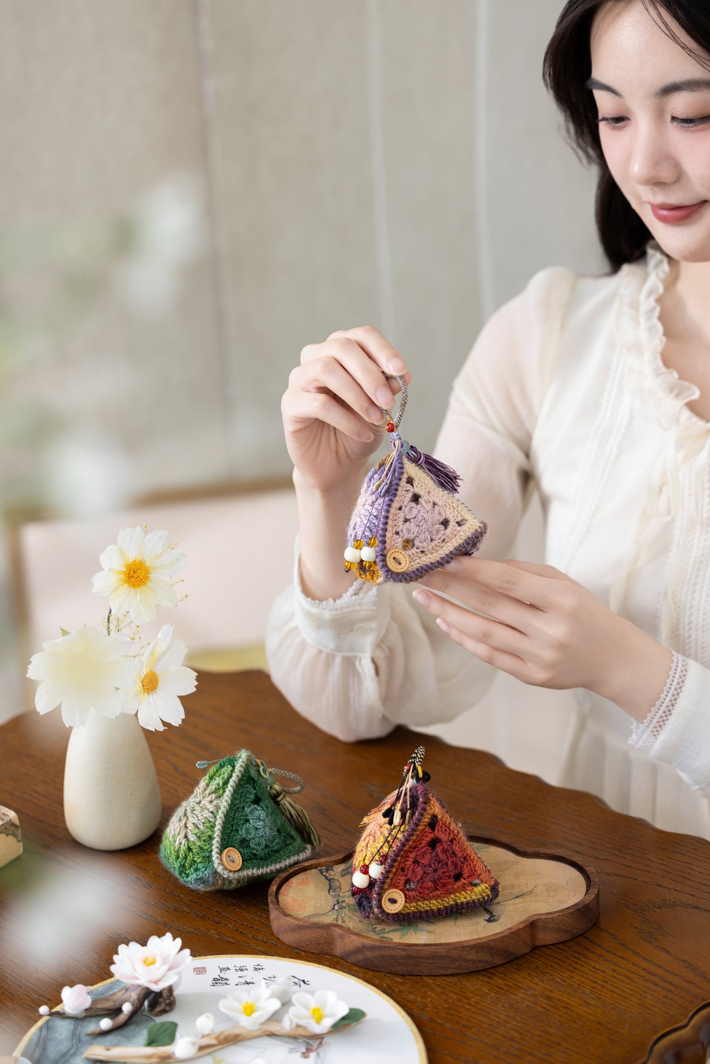 Lucky Zongzi Pouch Crochet Pattern