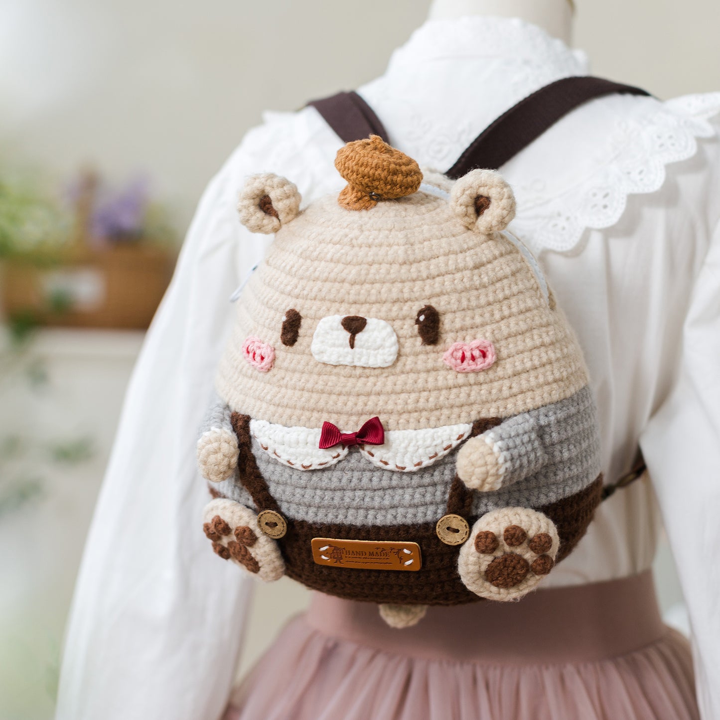 Cute Boy Backpack Crochet Yarn Kit | Susan's Family