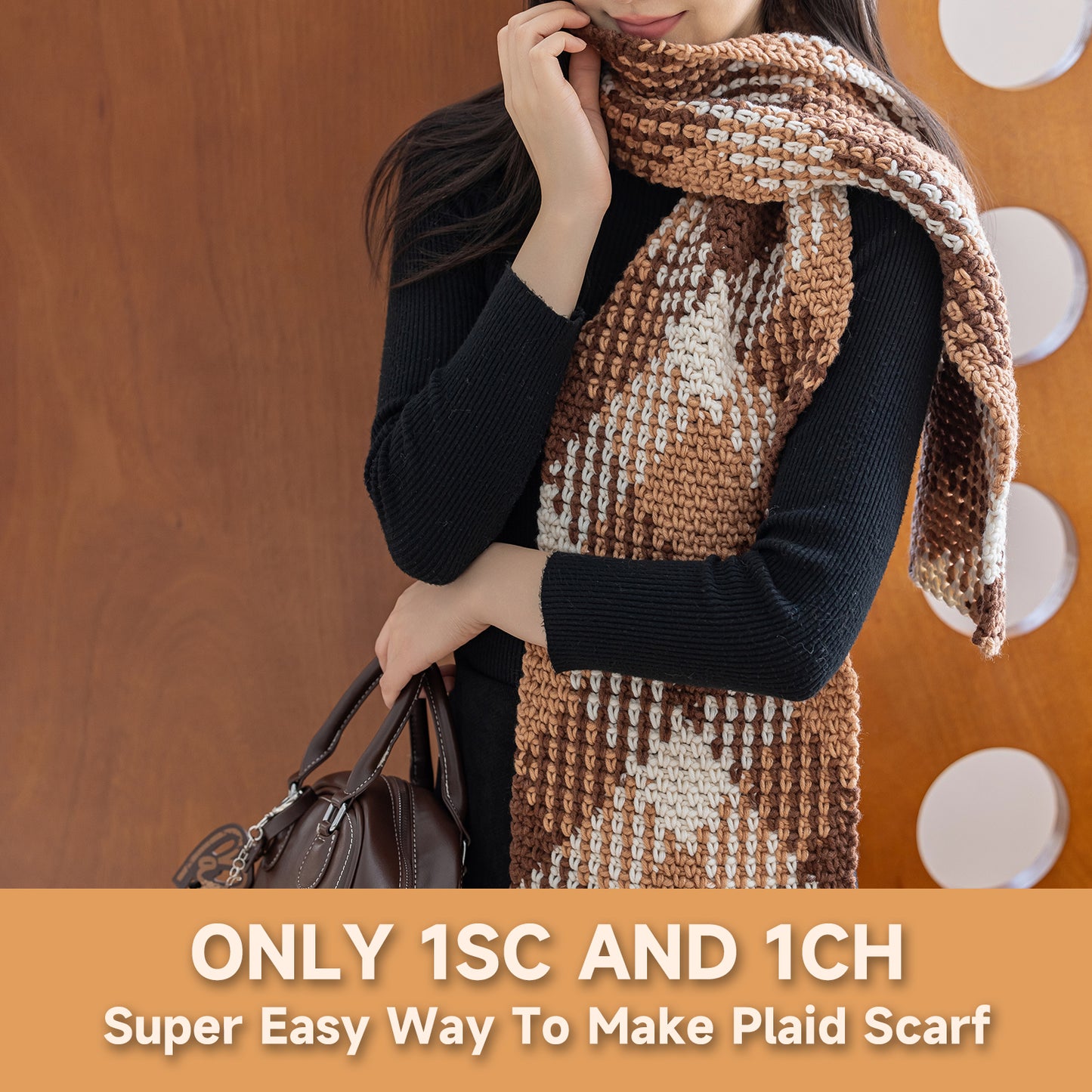 Magic Cube-Digital Jacquard Scarf Yarn 1 pack | Susan's Family