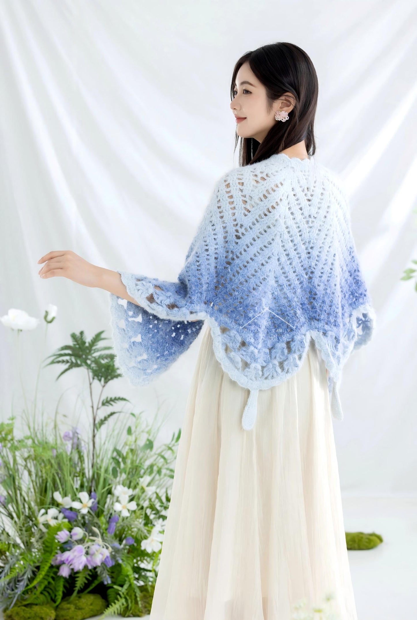 Butterfly Shawl Crochet Pattern