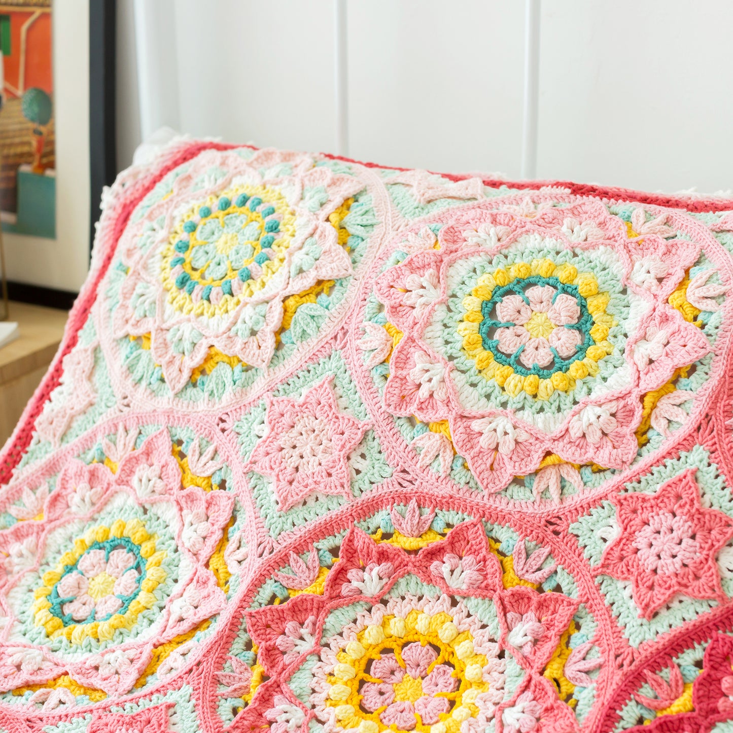 Mucha Patchwork Blanket Crochet Yarn Kit | Tribute to Art Series | Susan's Family