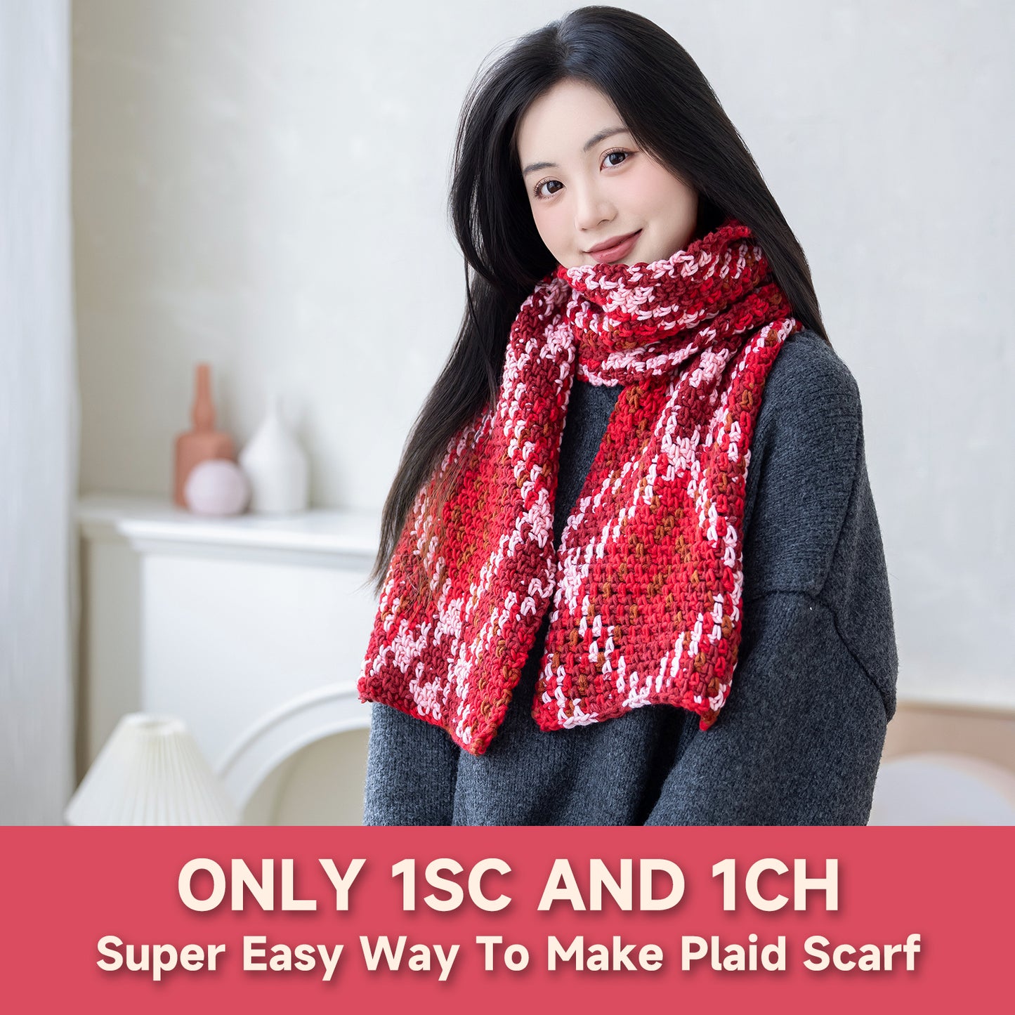 Magic Cube-Digital Jacquard Scarf Yarn 1 pack | Susan's Family