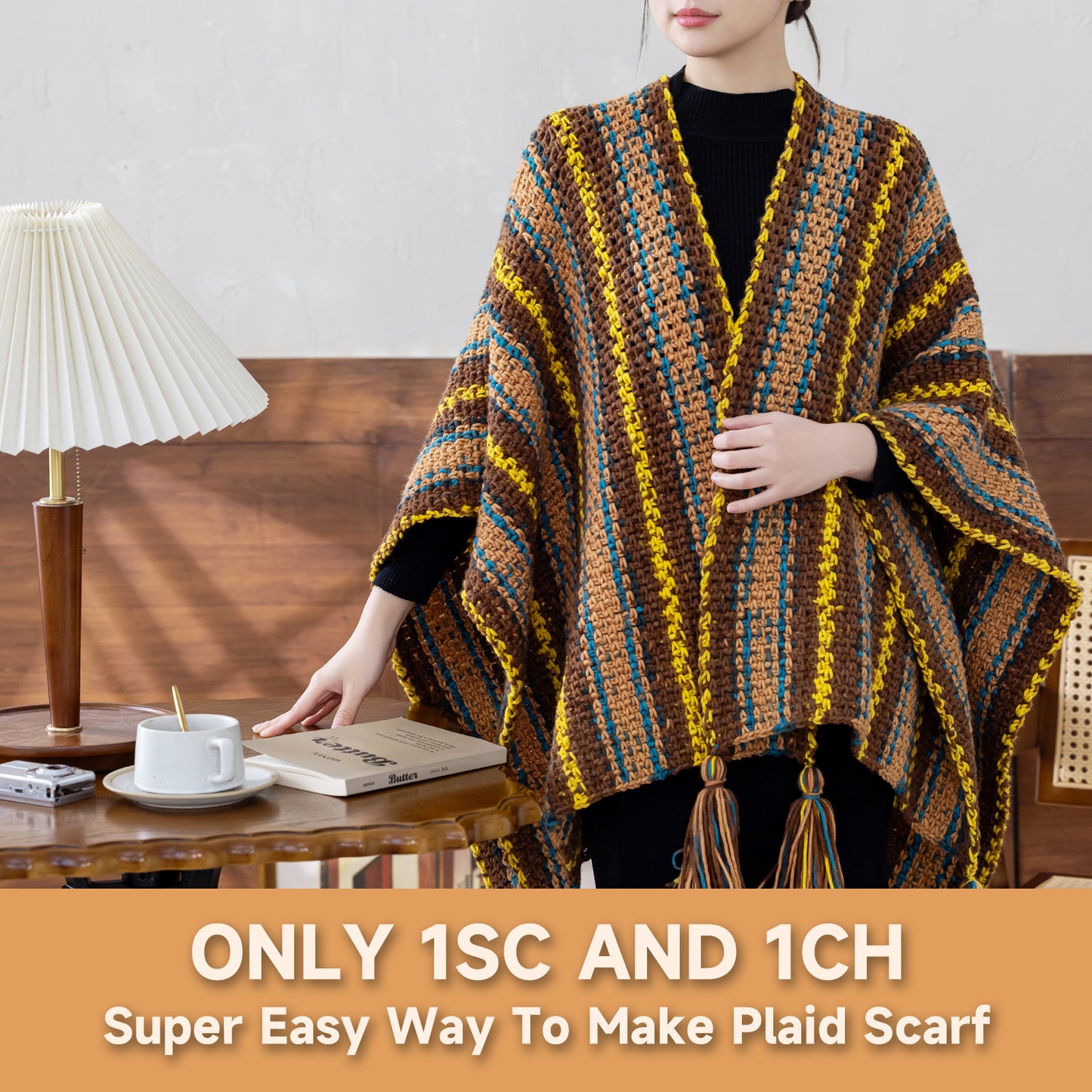 Magic Cube-Digital Jacquard Scarf Yarn 1 pack | Susan's Family