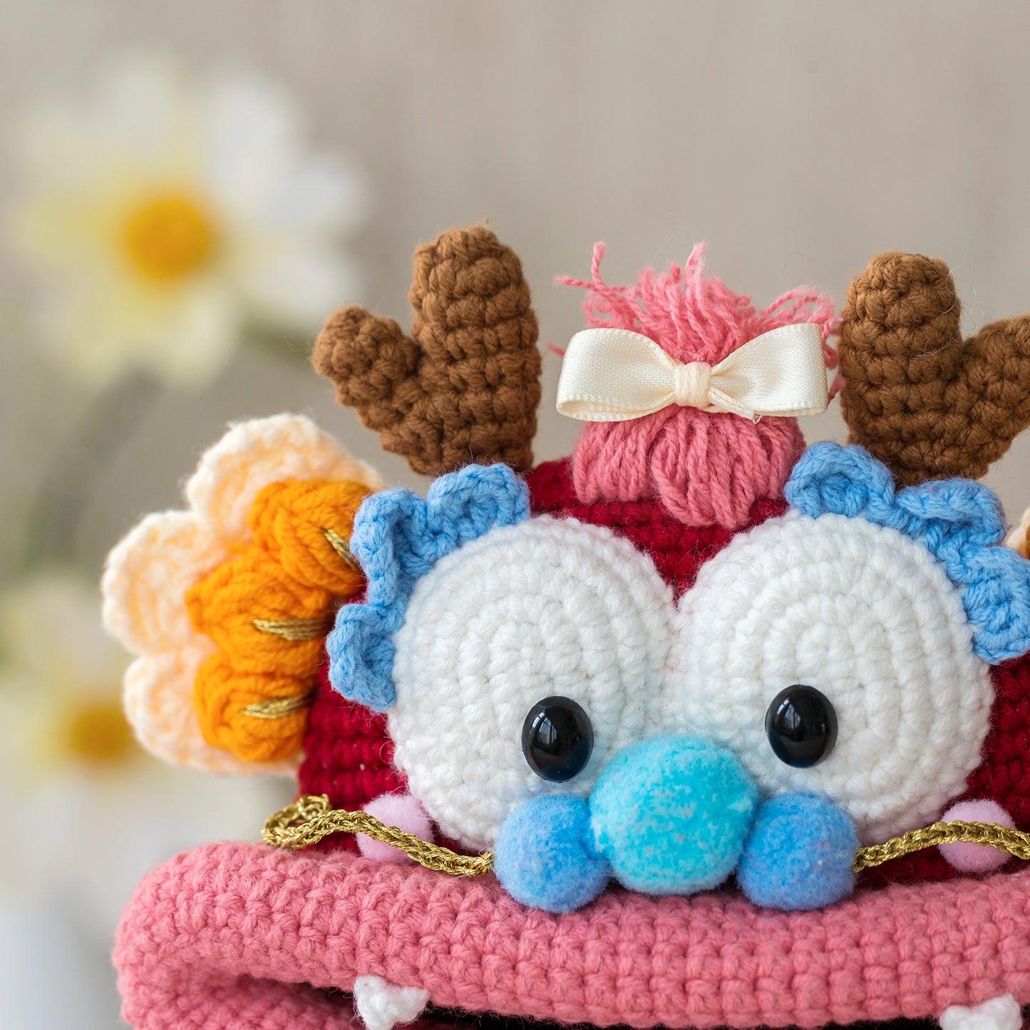 Sausage-Smiler Loong Crossbody Bag Crochet Yarn Kit | Susan's Family