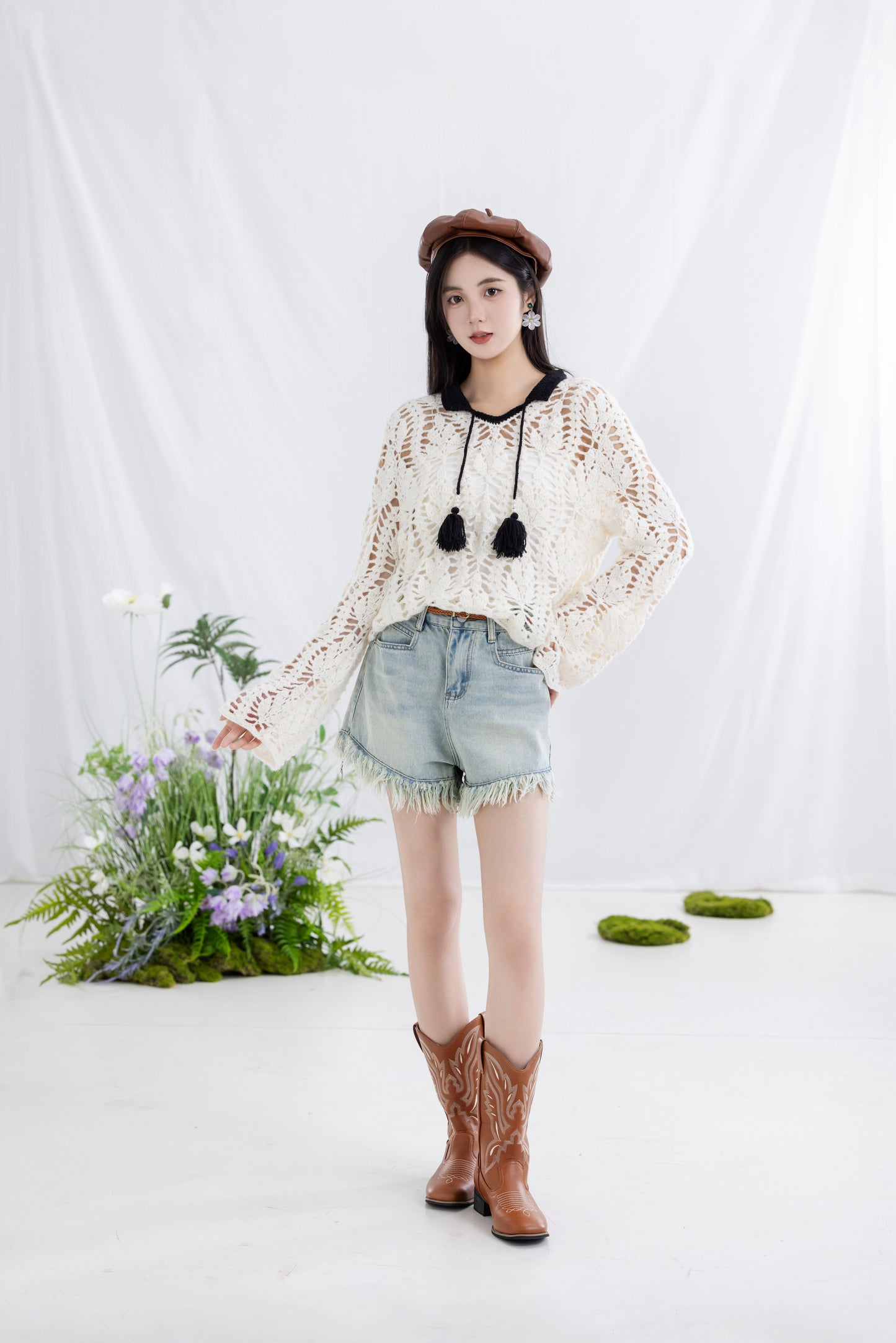 Foliage Blouse Crochet Pattern