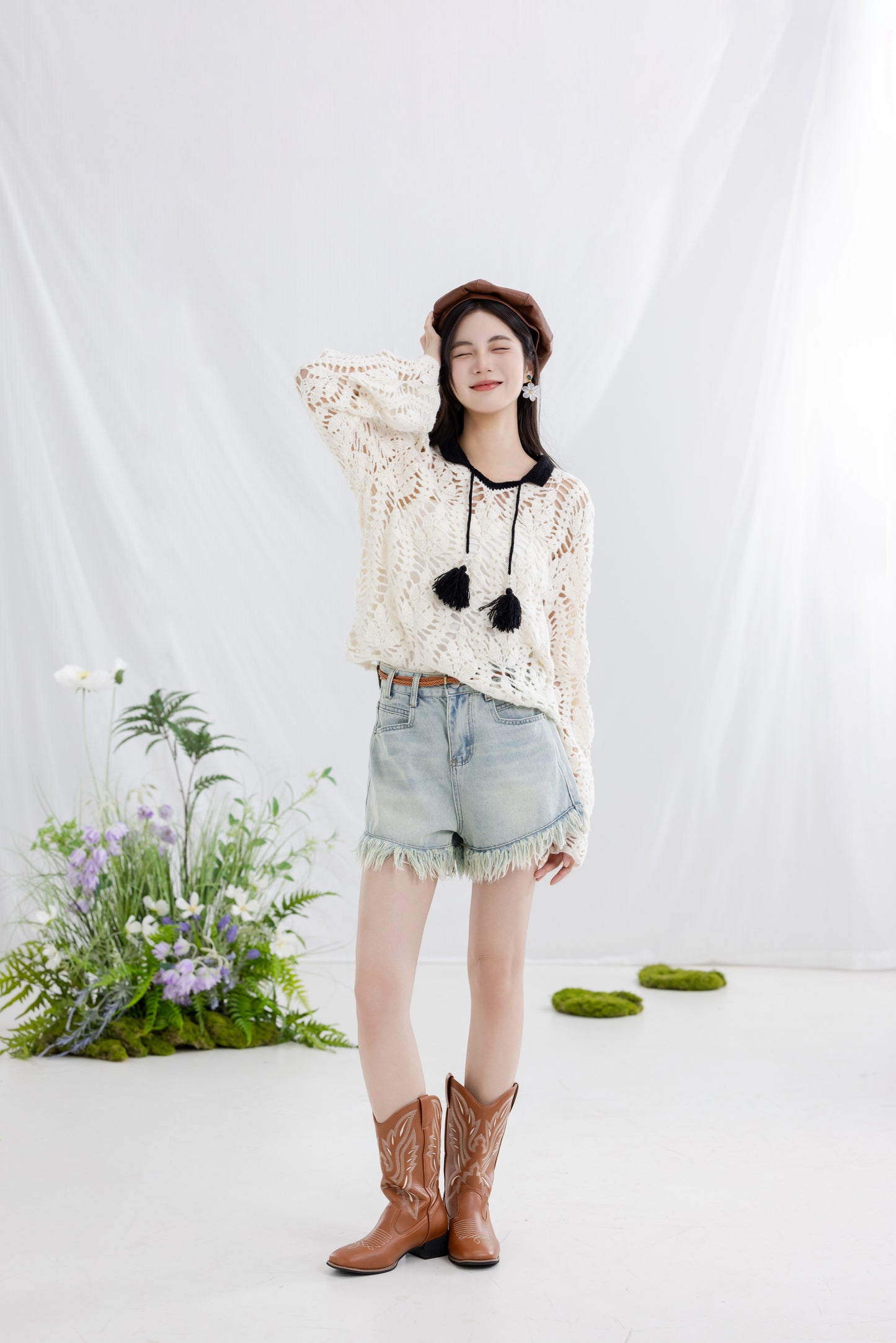 Foliage Blouse Crochet Pattern
