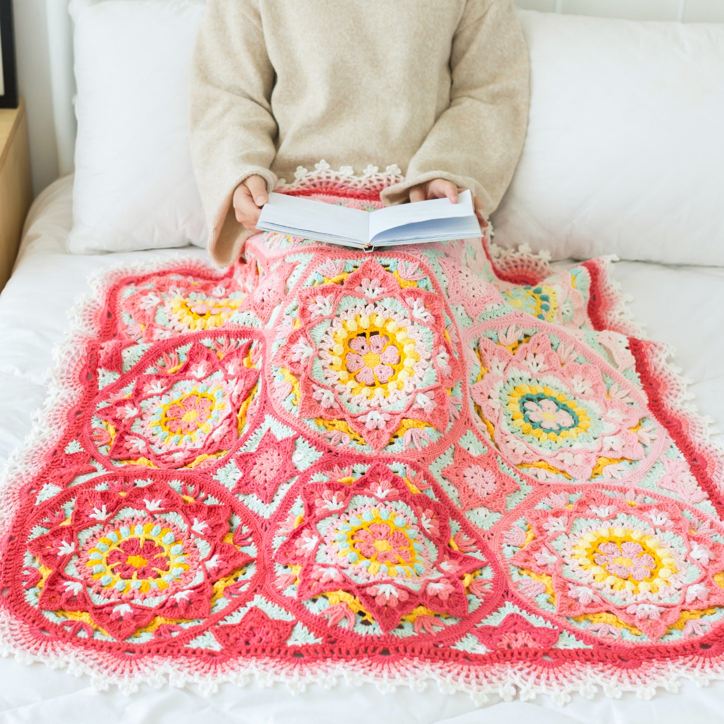 Mucha Patchwork Blanket Crochet Yarn Kit | Tribute to Art Series | Susan's Family
