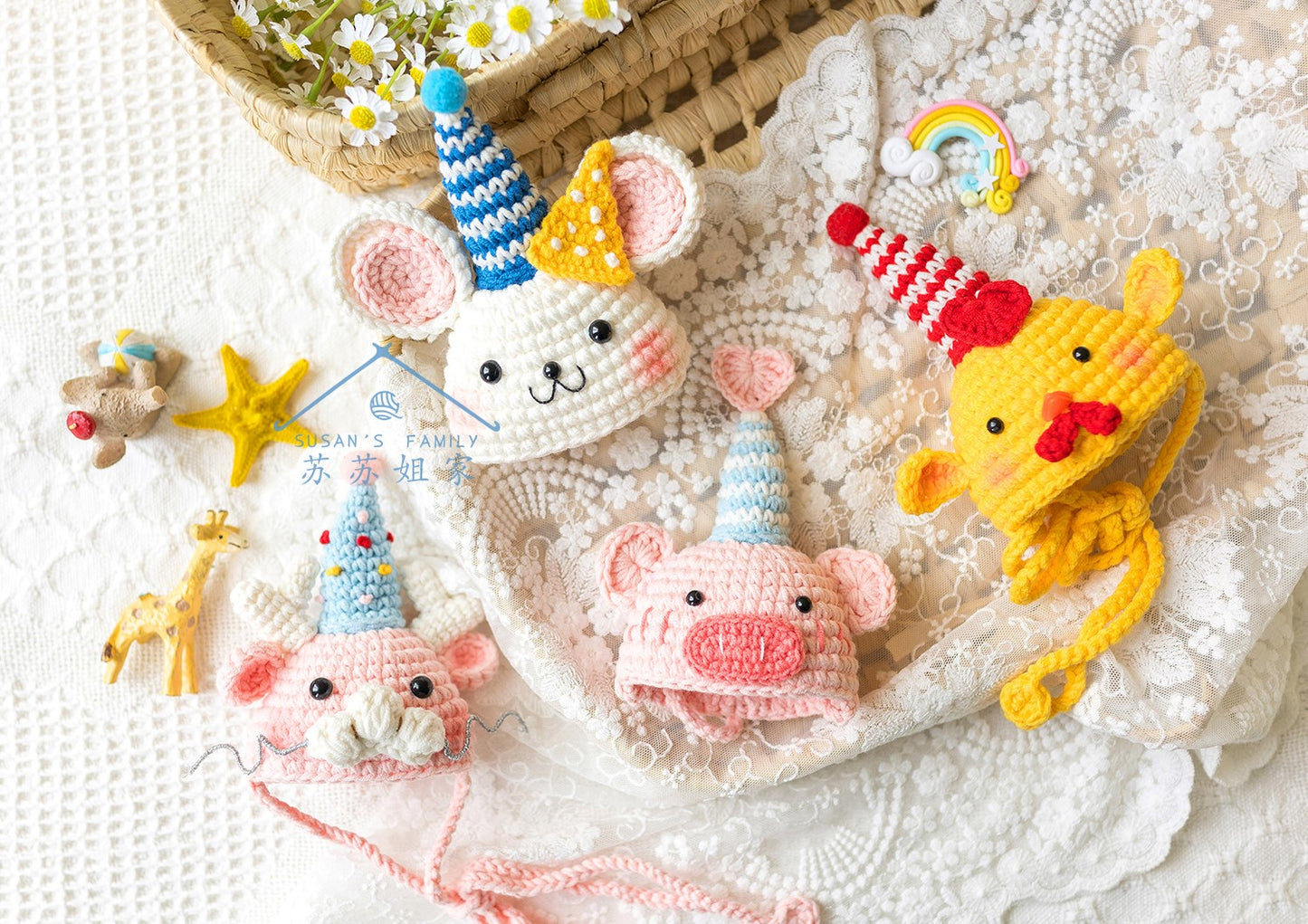 Chinese Zodiac Birthday Hat Crochet Pattern