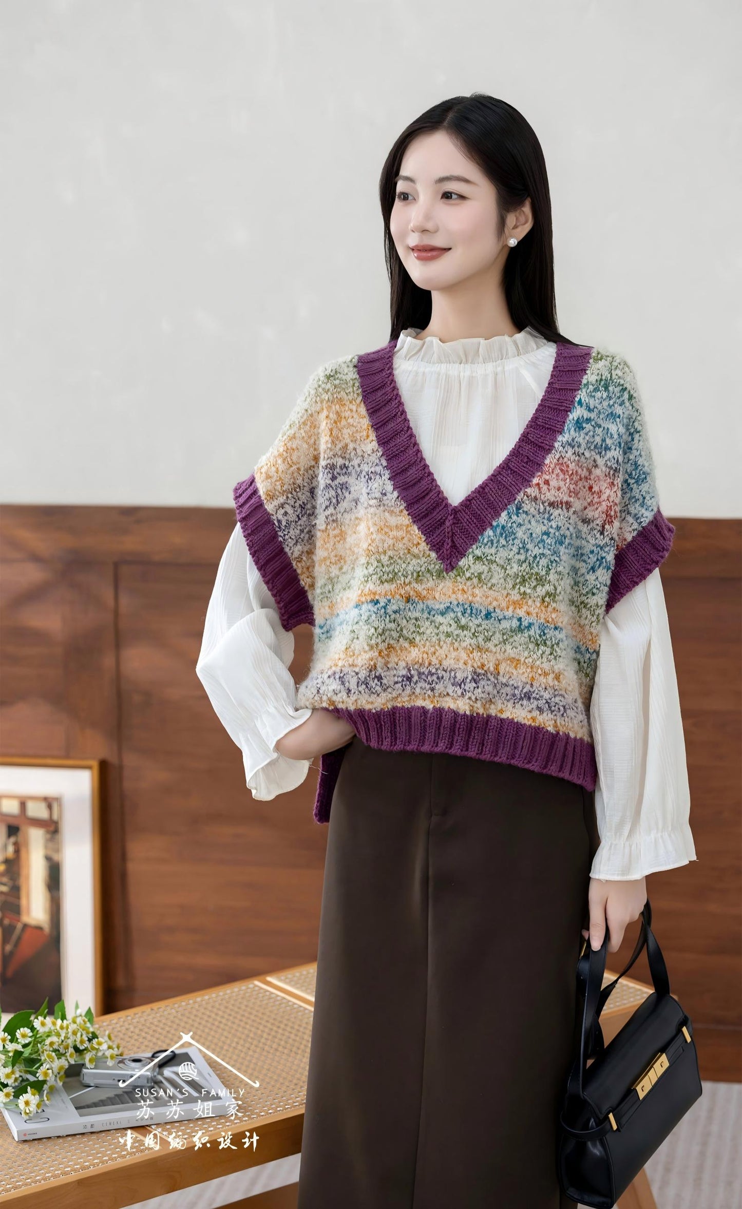 Colorflow Vest Knit Pattern