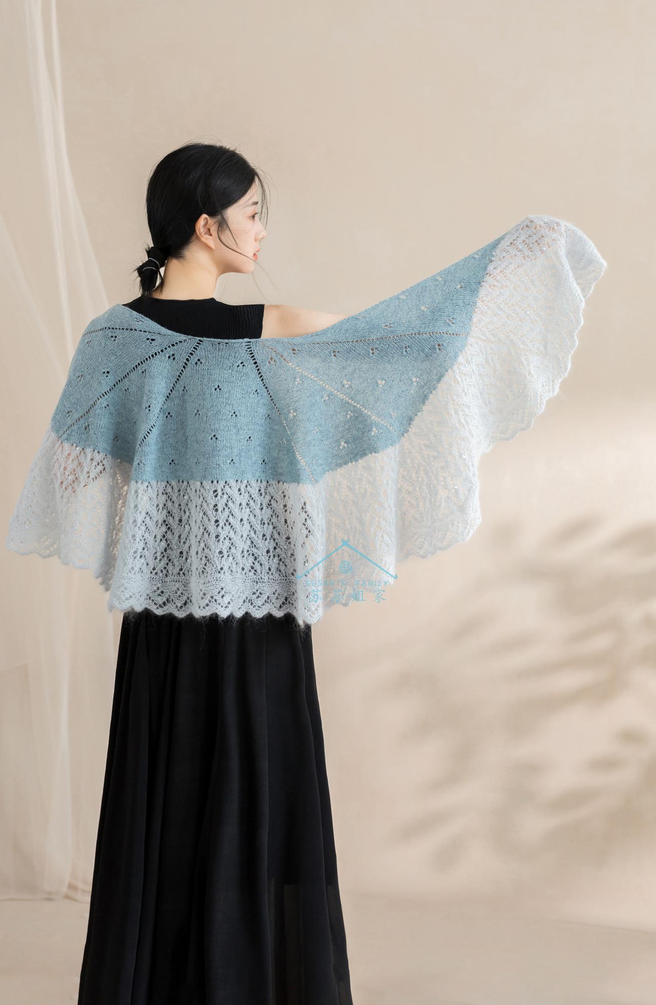 Morning Dew Shawl Knit Pattern