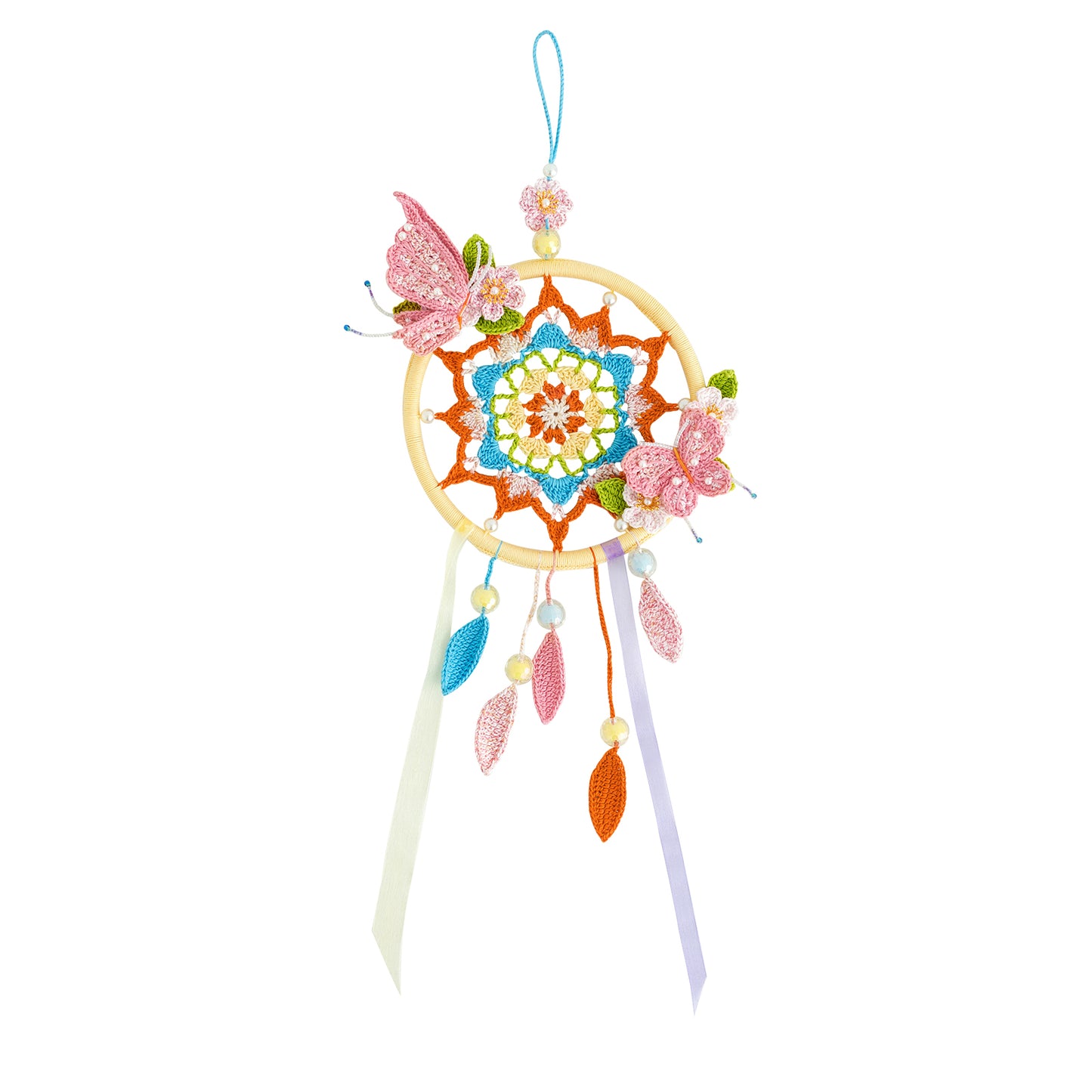 Feather Butterfly Dreamcatcher Crochet Yarn Kit | Susan's Family