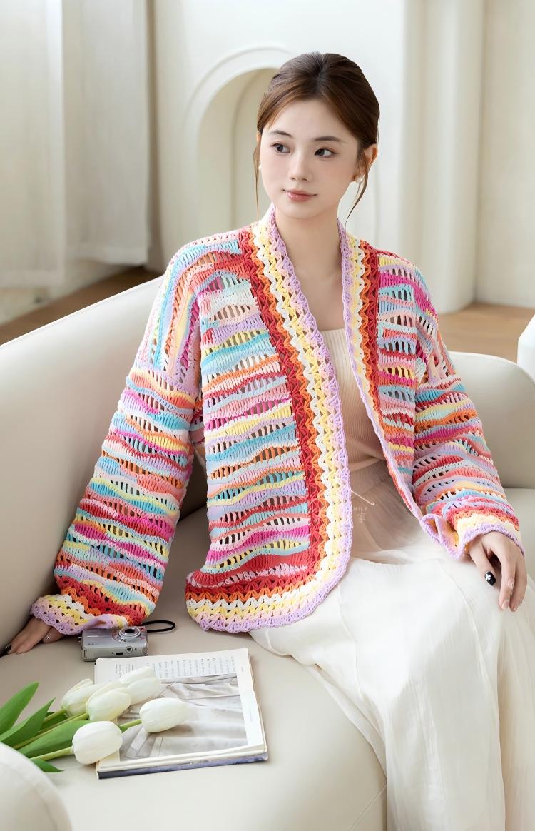 Rainbow Ripple Crochet Pattern