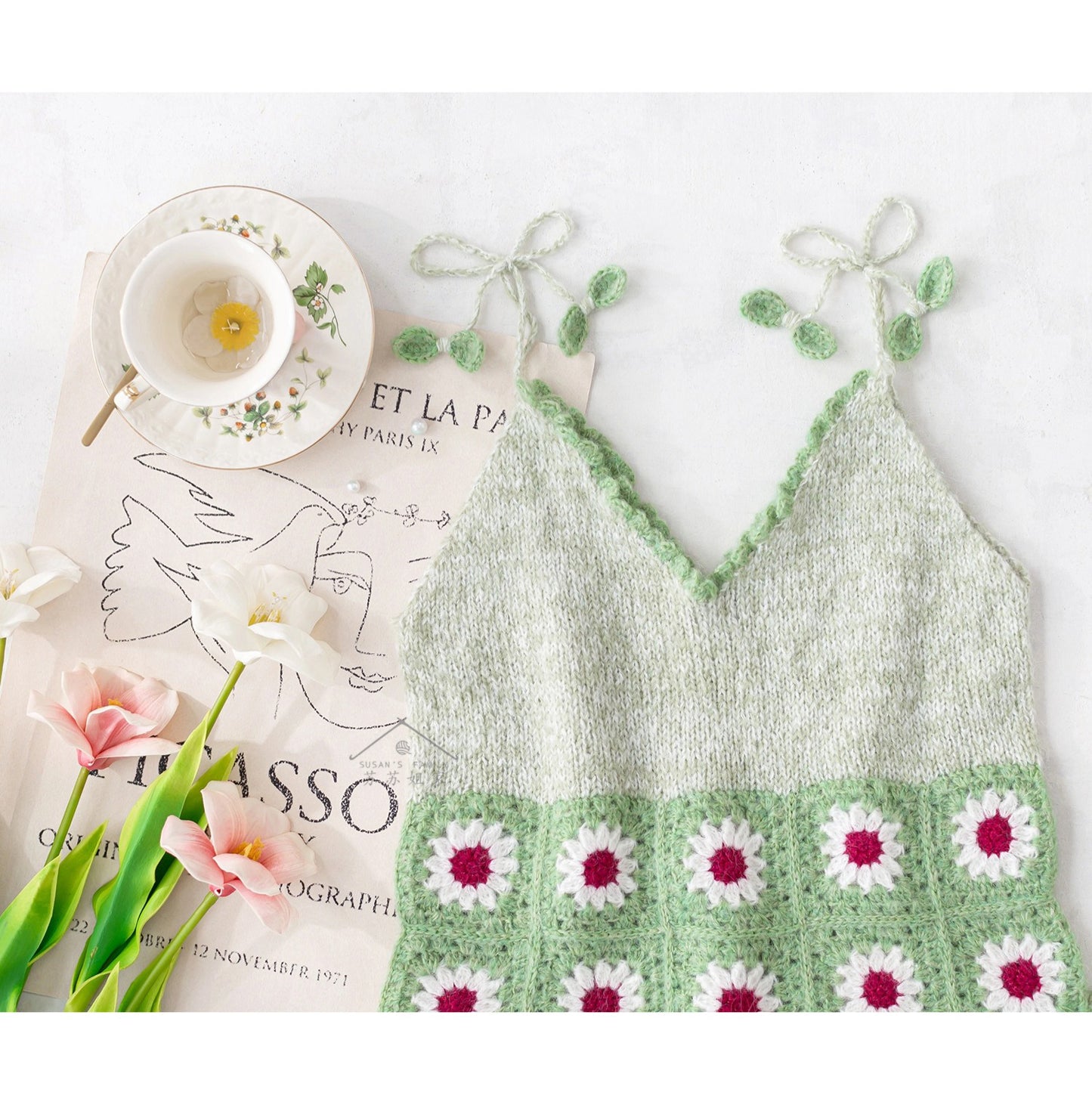 VineFlora Camisole Crochet Pattern