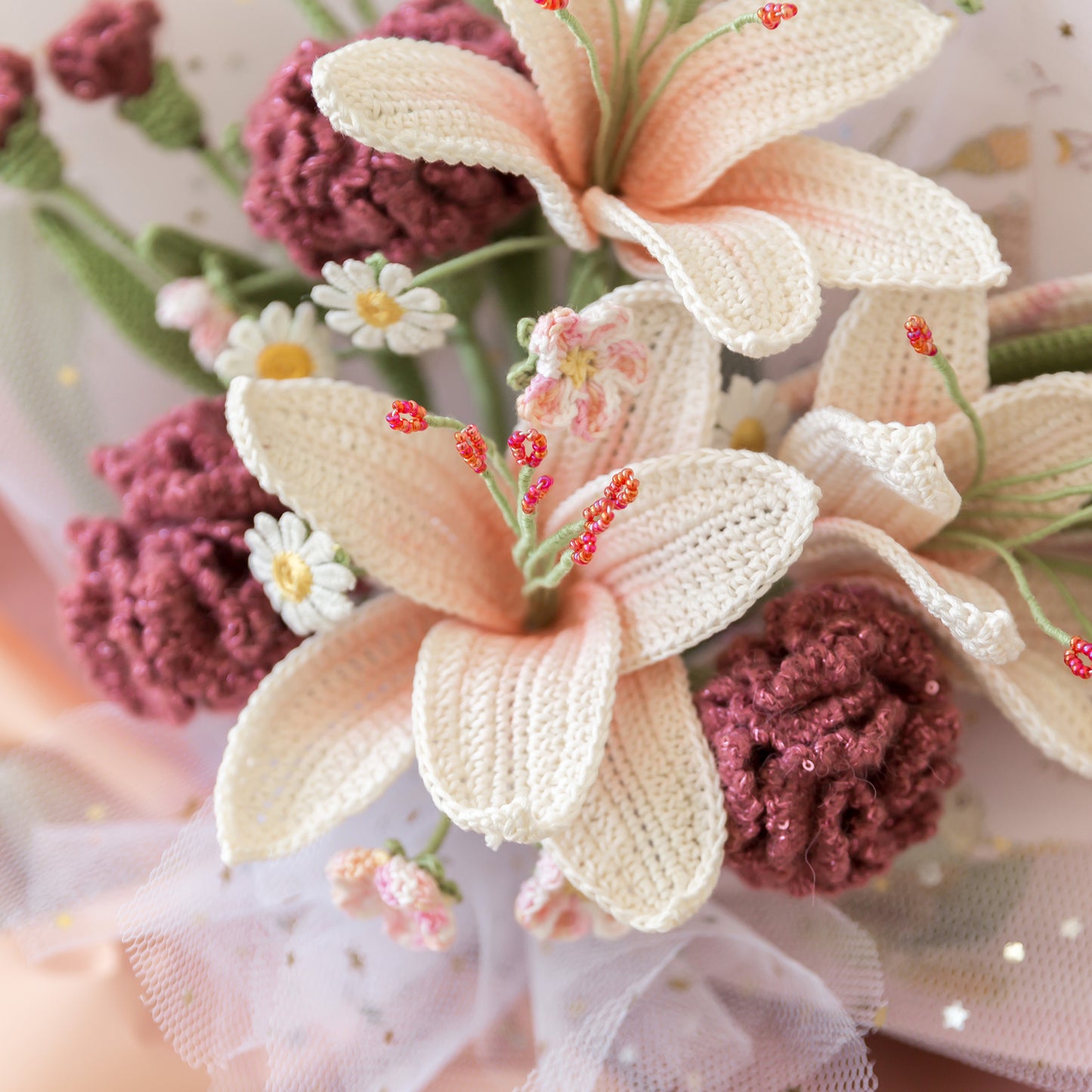 Mucha Bouquet Crochet Yarn Kit | Tribute to Art Series | Susan's Family