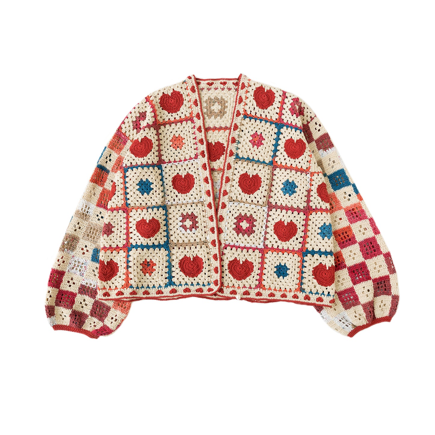 GridHeart Stylish Cardigan Crochet Yarn Kit | Susan's Family